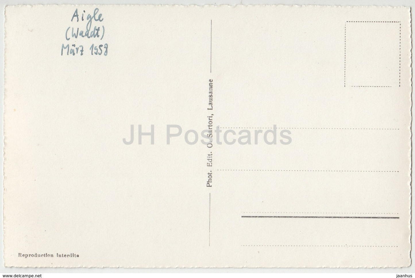 Aigle - Ruelle de Jerusalem - 4010 - Switzerland - 1958 - used