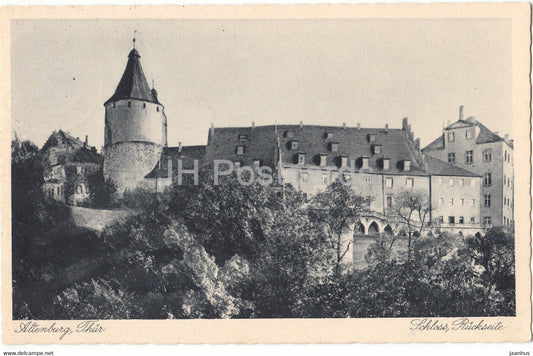 Altenburg - Thur - Schloss - Ruckseite - castle - 142 - old postcard - 1934 - Germany - used - JH Postcards