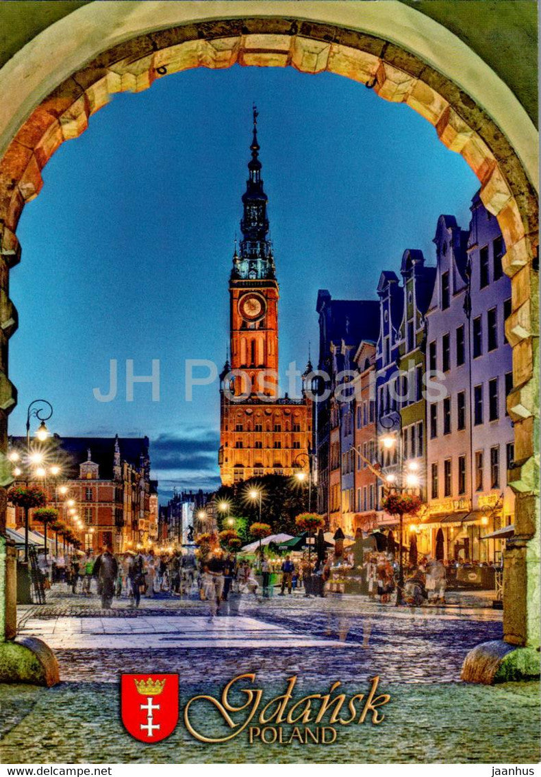 Gdansk - The Main City's Town Hall - The Long Market - Poland - unused - JH Postcards