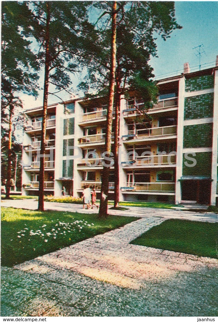 Experimental living house in Bulduri - Jurmala Views - old postcard - Latvia USSR - unused - JH Postcards