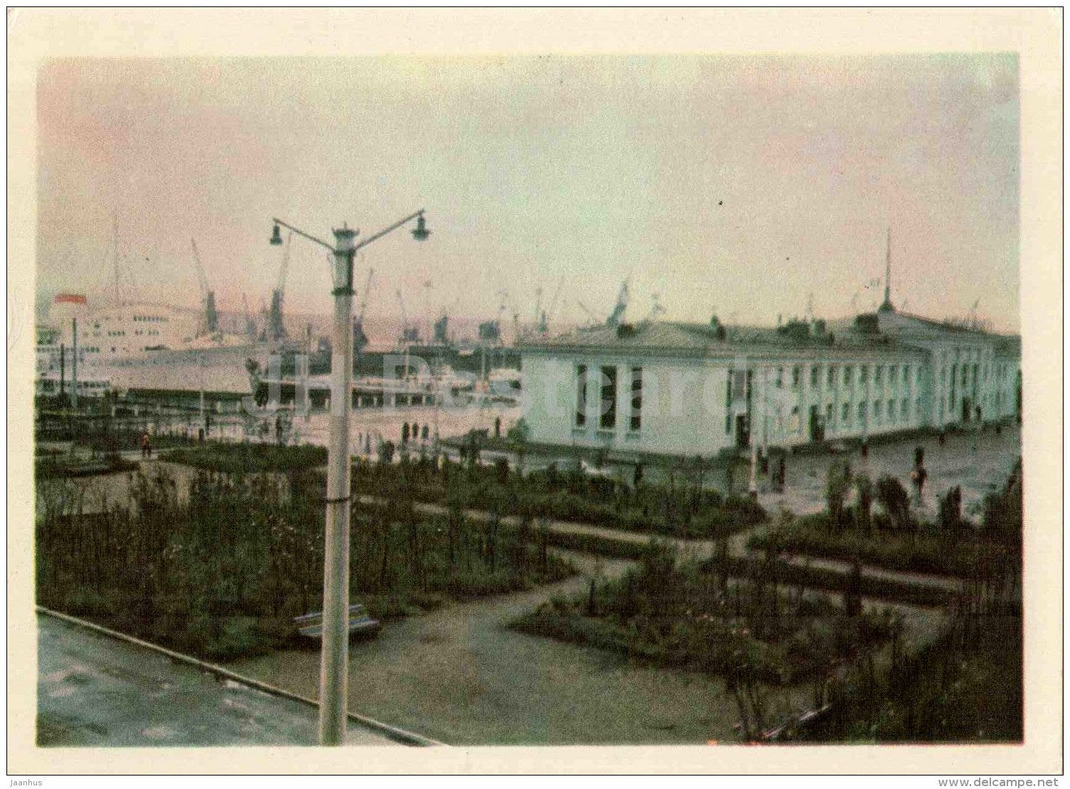 The Building of the Sea Station - ship - Murmansk - 1966 - Russia USSR - unused - JH Postcards