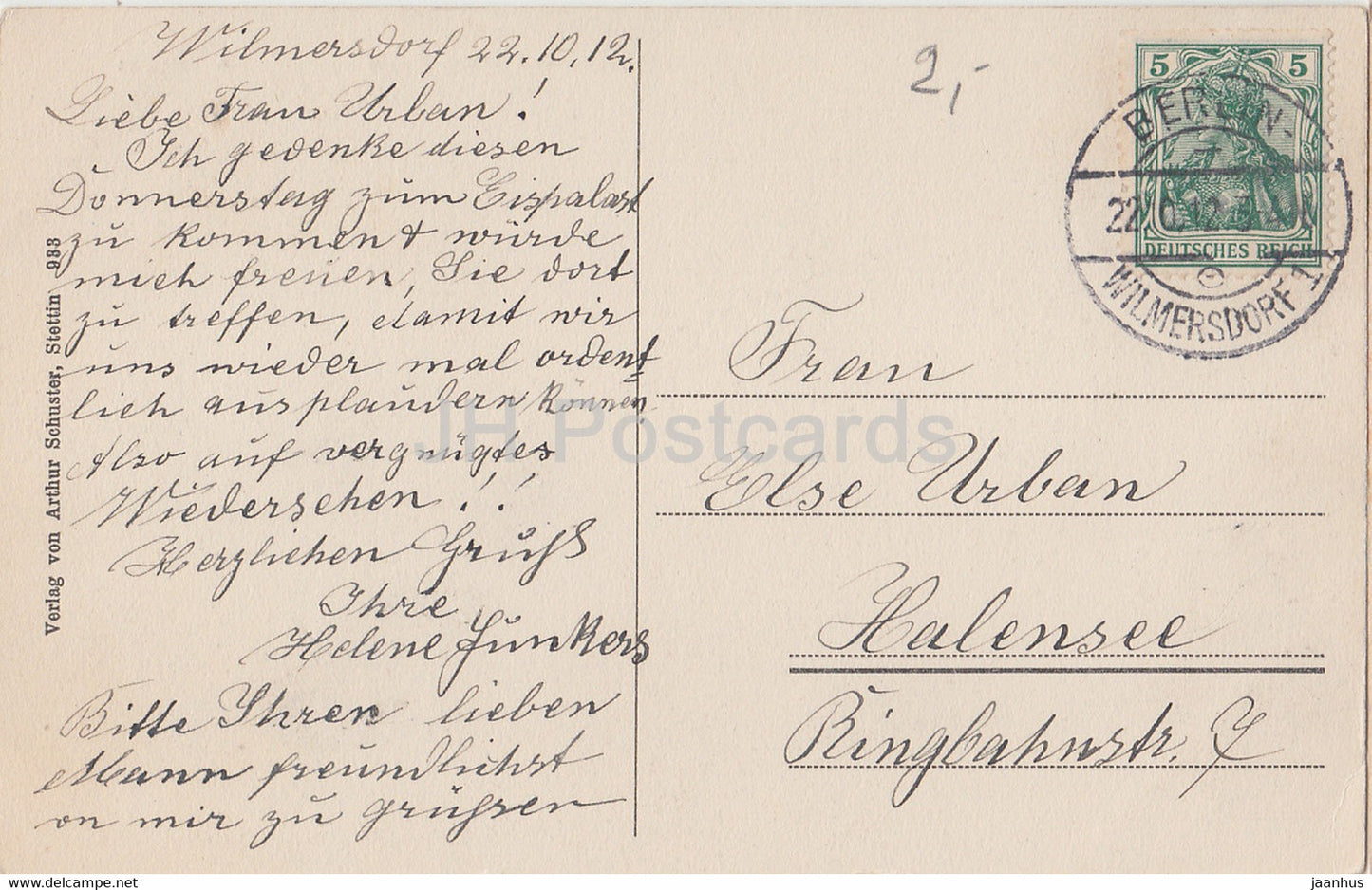Bornholm - Trappen ved Johns Kapel - alte Postkarte - 1912 - Dänemark - gebraucht