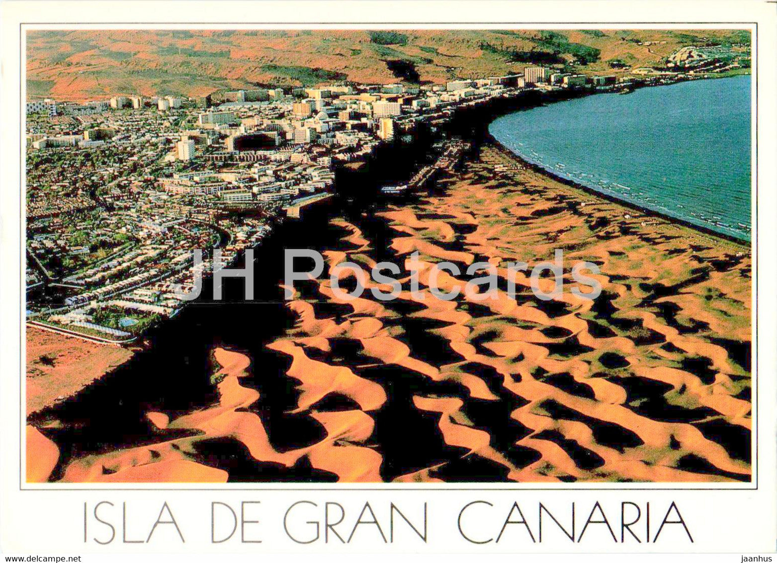 Isla de Gran Canaria - Playa del Ingles - beach - Spain - unused - JH Postcards