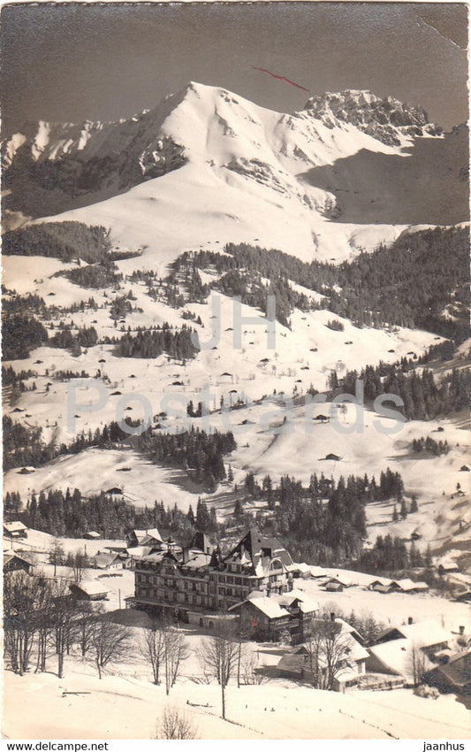 Adelboden - hotel National - Bunderspitz - Kleinfonner -  old postcard - 1928 - Switzerland - used - JH Postcards