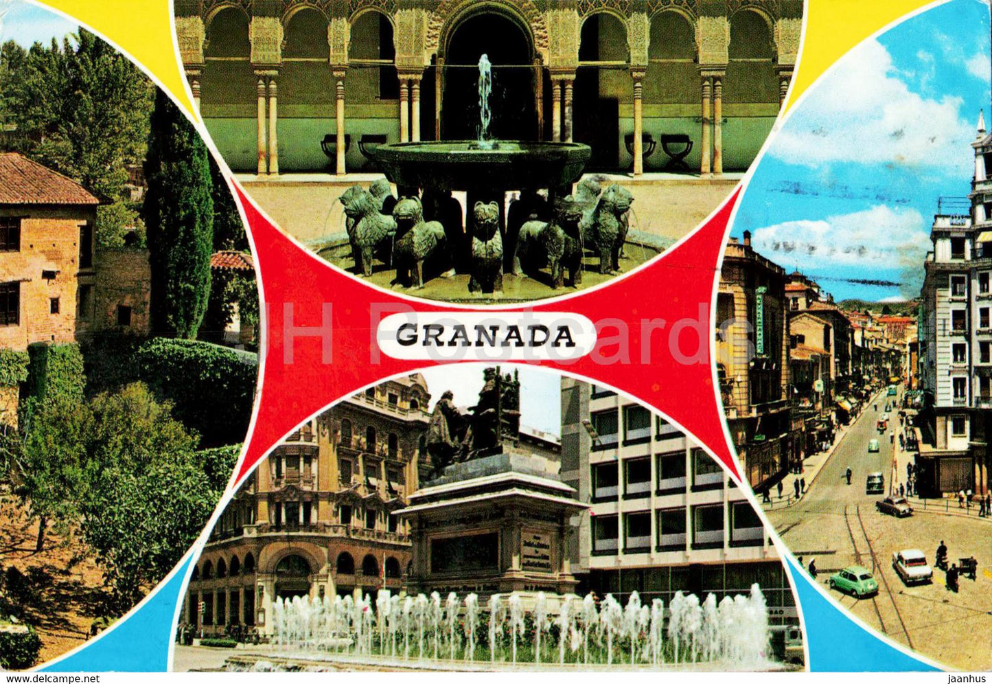 Granada - Bellezas de la Ciudad - Beauties of the Citiy - multiview - 72 - 1980 - Spain - used - JH Postcards