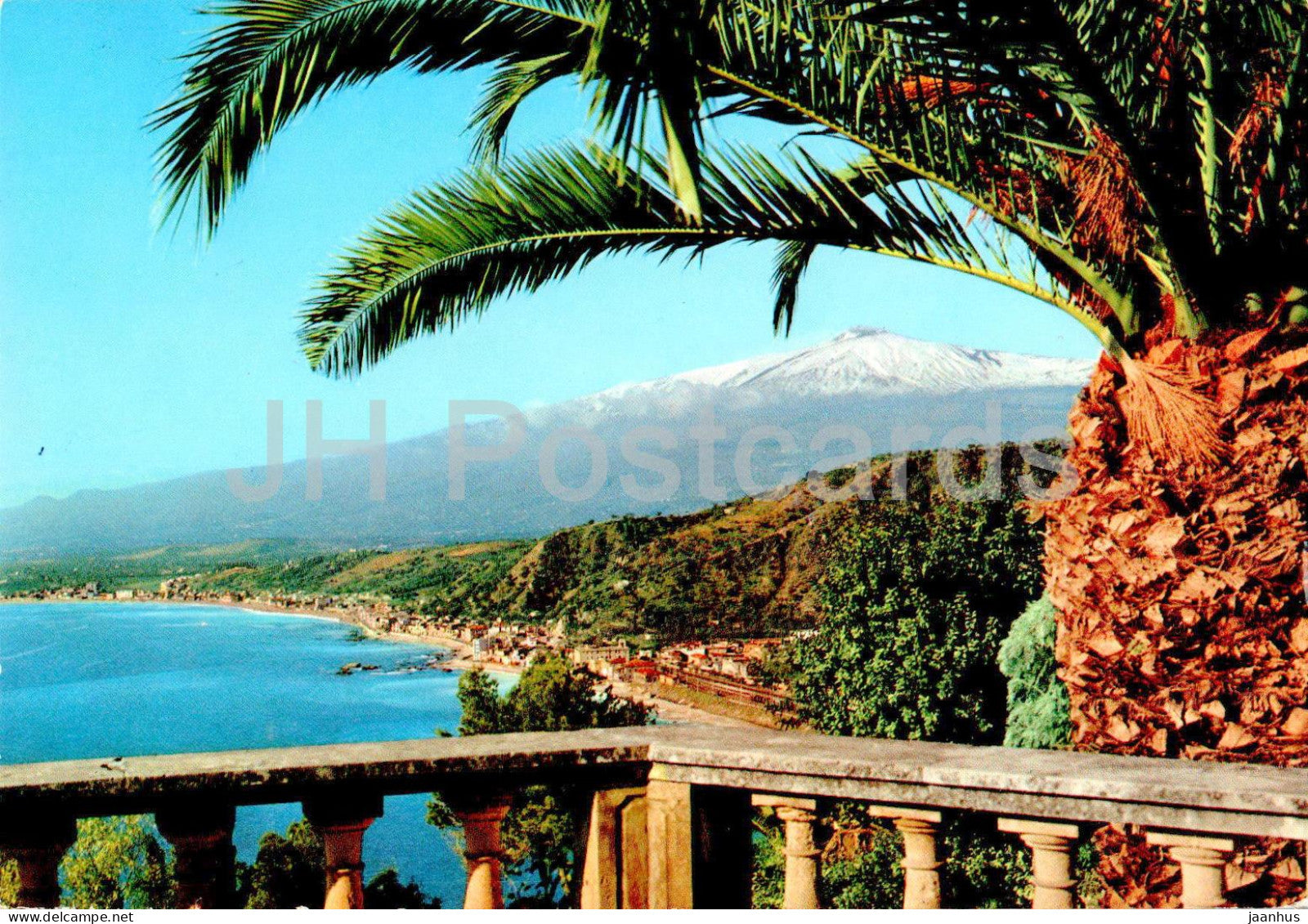 Taormina - Panorama da Villa Marzotto - View from Villa Marzotto - 36 - 1965 - Italy - used - JH Postcards