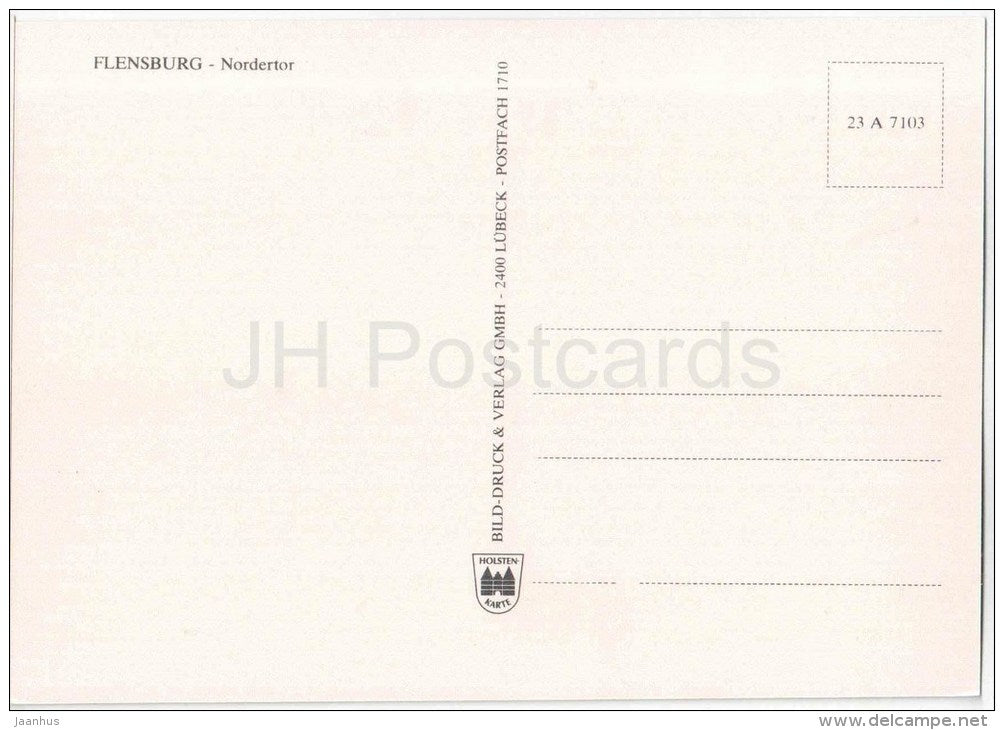 Flensburg - Nordertor - Germany - ungelaufen - JH Postcards