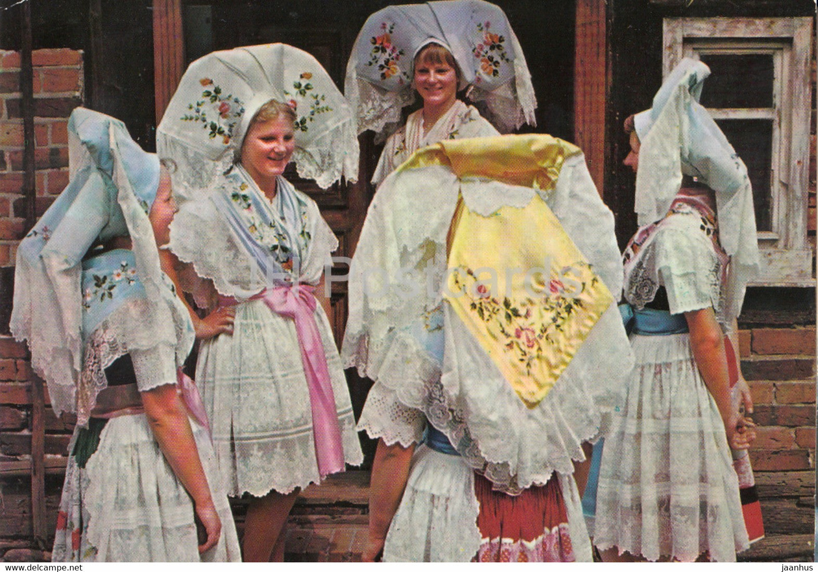 Dolnoserbska drastwa - Borkowy - Burg - Spreewald folk costumes - Germany - unused - JH Postcards