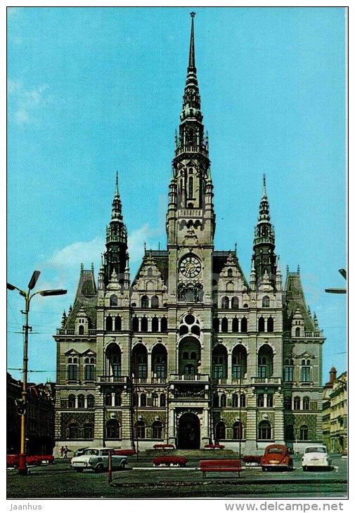 Liberec town hall - Czech - Czechoslovakia - unused - JH Postcards