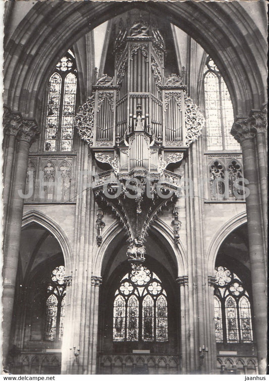 Strasbourg - La Cathedrale - Le Grand Orgue - cathedral - 1962 - France - used - JH Postcards