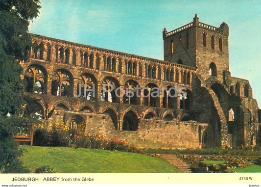 Jedburgh Abbey from the Glebe - Scotland - United Kingdom - unused - JH Postcards