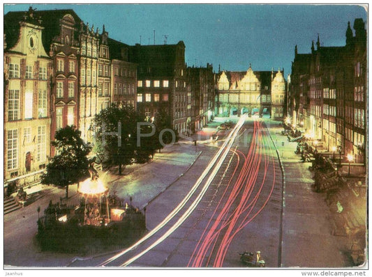 long Market - Gdansk - Poland - unused - JH Postcards