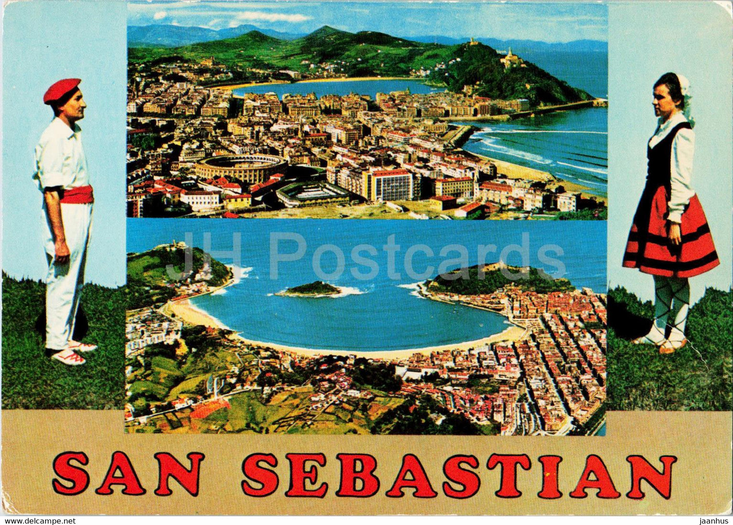 San Sebastian - Vista desde Ulia - Vista aerea - 118 - 1973 - Spain - used - JH Postcards