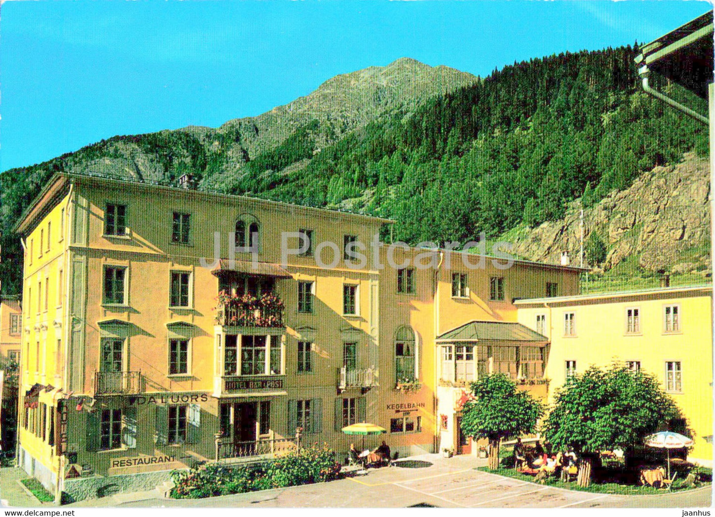 Zernes - Engadin - Hotel Baer und Post - Switzerland - unused - JH Postcards