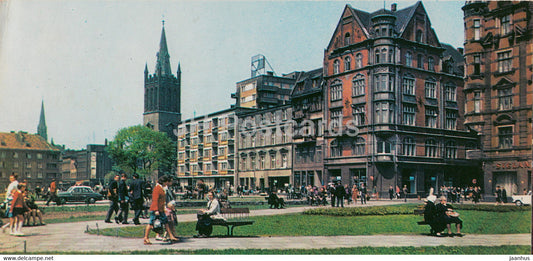 Bytom - Pola Maciejewska Square - 1975 - Poland - unused - JH Postcards