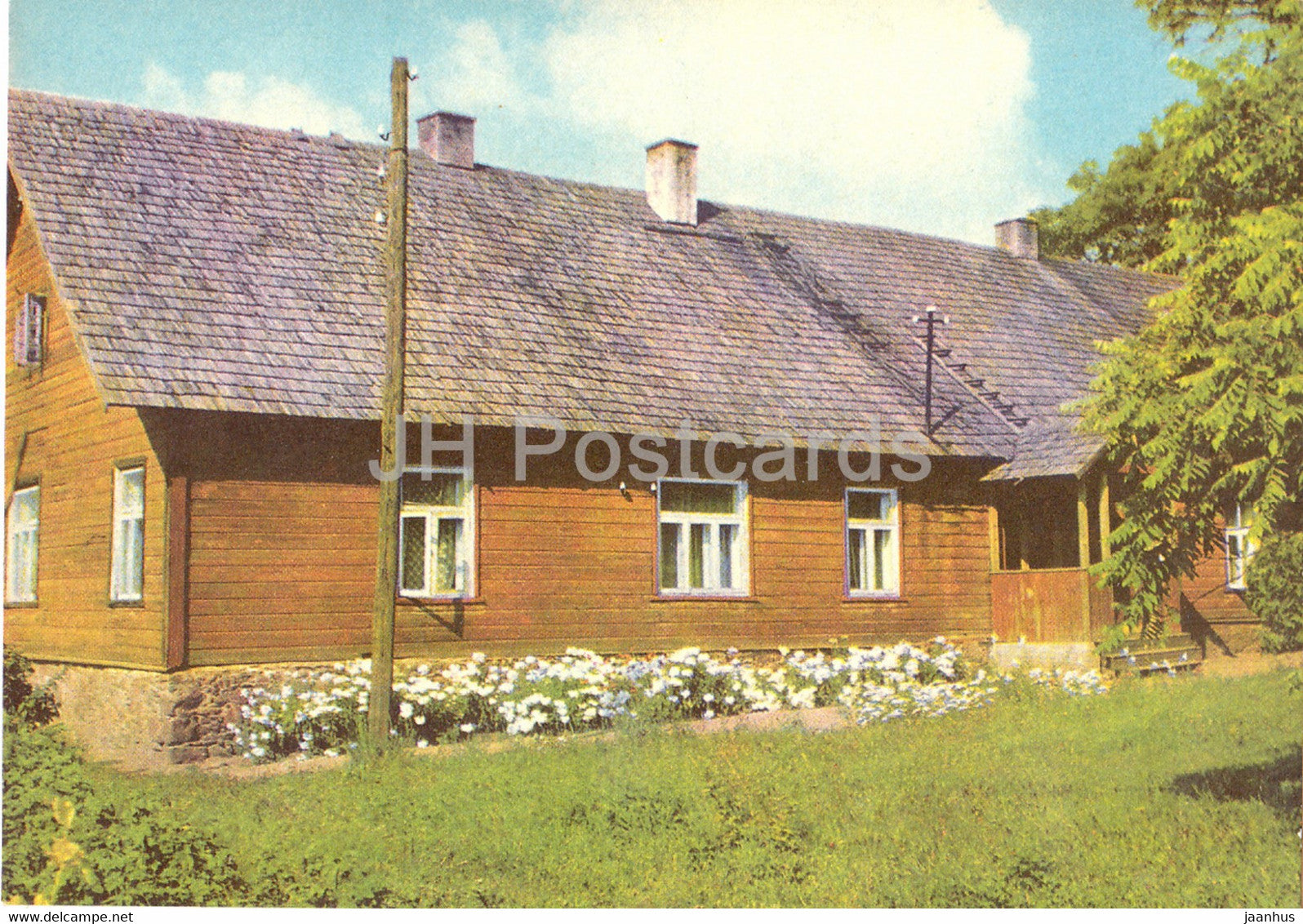 Estonian writer Oskar Luts - Former parish school of Palamuse - 1978 - Estonia USSR - unused - JH Postcards