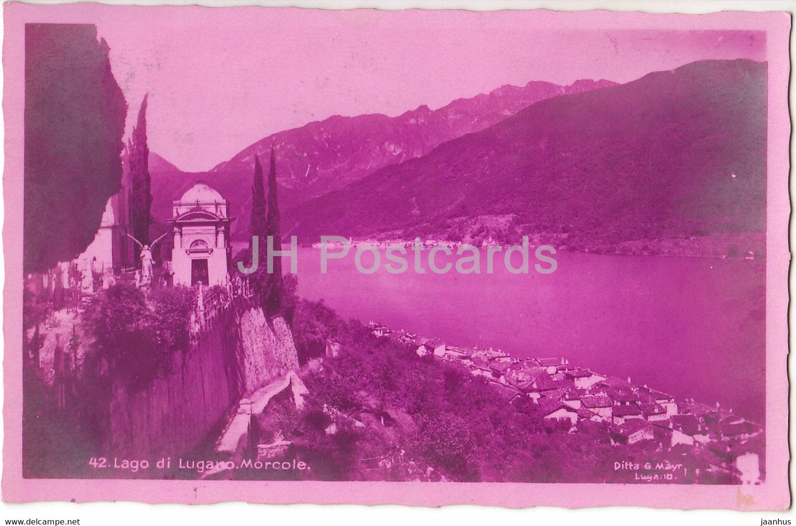 Lago di Lugano - Morcole - 42 - old postcard - 1931 - Switzerland - used - JH Postcards