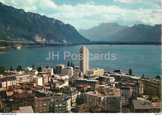 Montreux - Vue Generale et la Tour d'Ivoire - tower - 849 - Switzerland - unused - JH Postcards