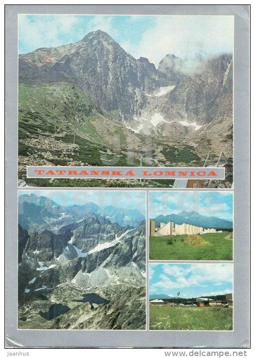 Tatranska Lomnica - Lomnicky Stit - Kezmarsky Stit - Vysoke Tatry - High Tatras - Czechoslovakia - Slovakia - used 1980 - JH Postcards