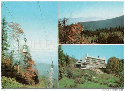 Cable Car on Szyndzielnia - vacation house - Beskid Slaski - Poland - unused - JH Postcards