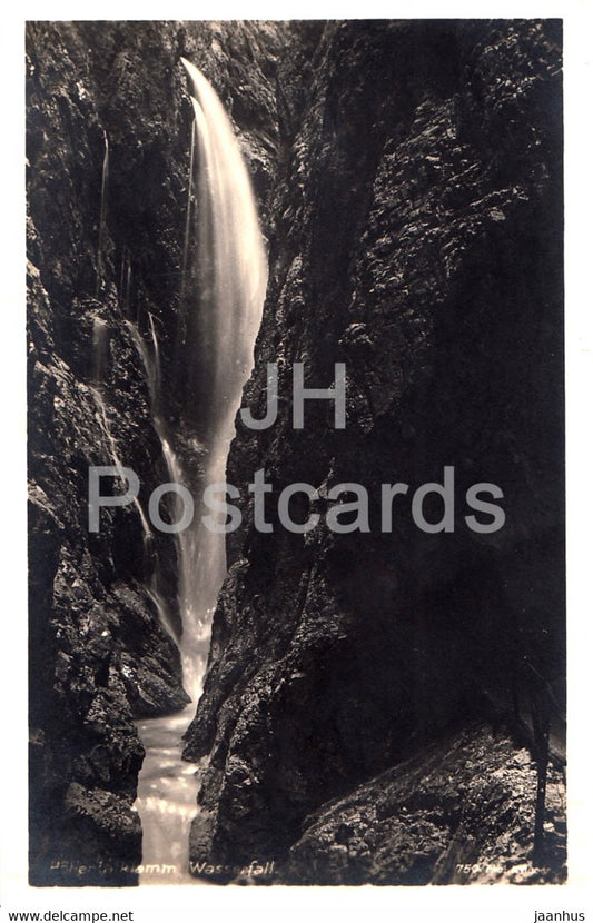 Hollentalklamm - Wasserfall - Deutsche Heimatbilder - old postcard - Germany - unused - JH Postcards