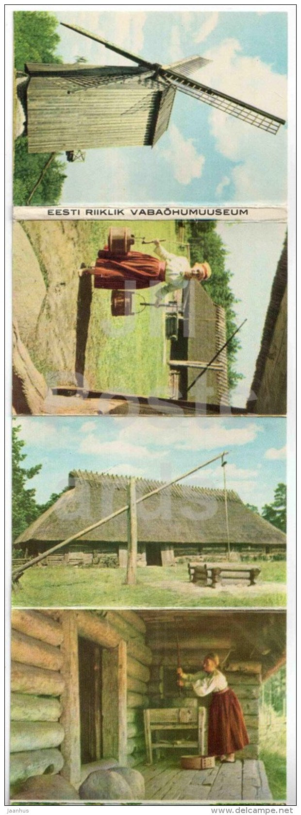 Estonian State Open Air Museum - mini Photo Book - Leporello - 1966 - Estonia USSR - unused - JH Postcards