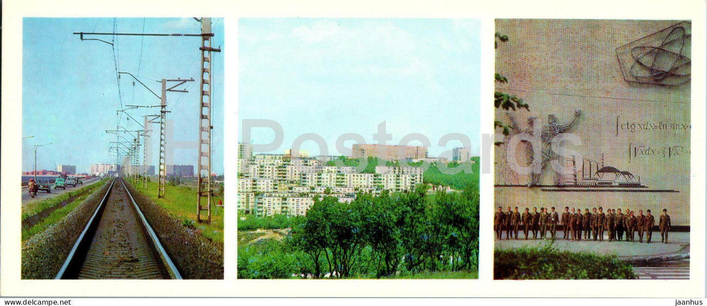 Kamianske - student construction team - railway - 1977 - Ukraine USSR - unused - JH Postcards