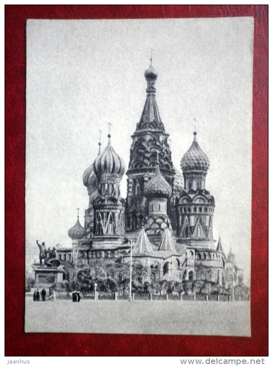 Saint Basil's Cathedral - Pokrovsky Cathedral - Moscow - 1955 - Russia USSR - unused - JH Postcards