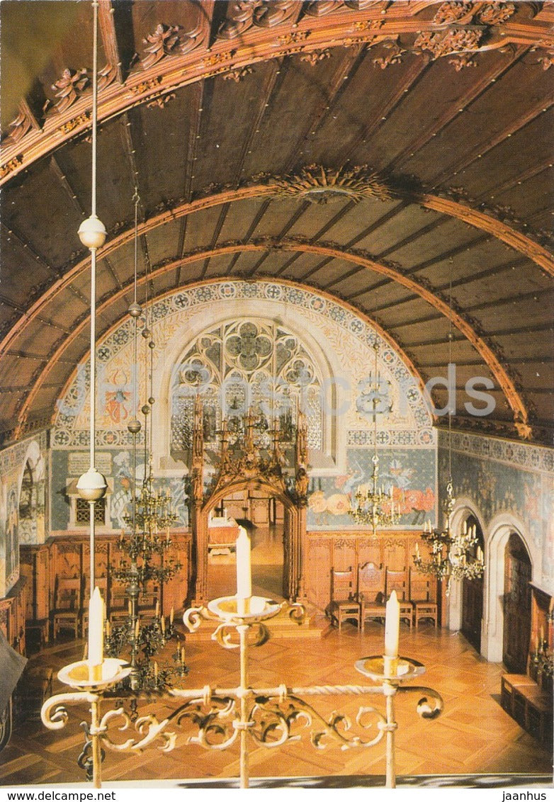 Bouzov - Knights Hall - Czechoslovakia - Czech Republic - unused - JH Postcards