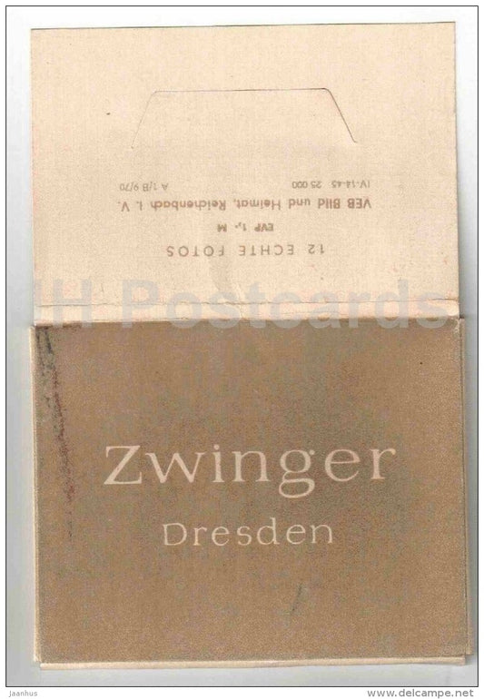 set of 12 mini format cards - Zwinger - Dresden - Germany - unused - JH Postcards