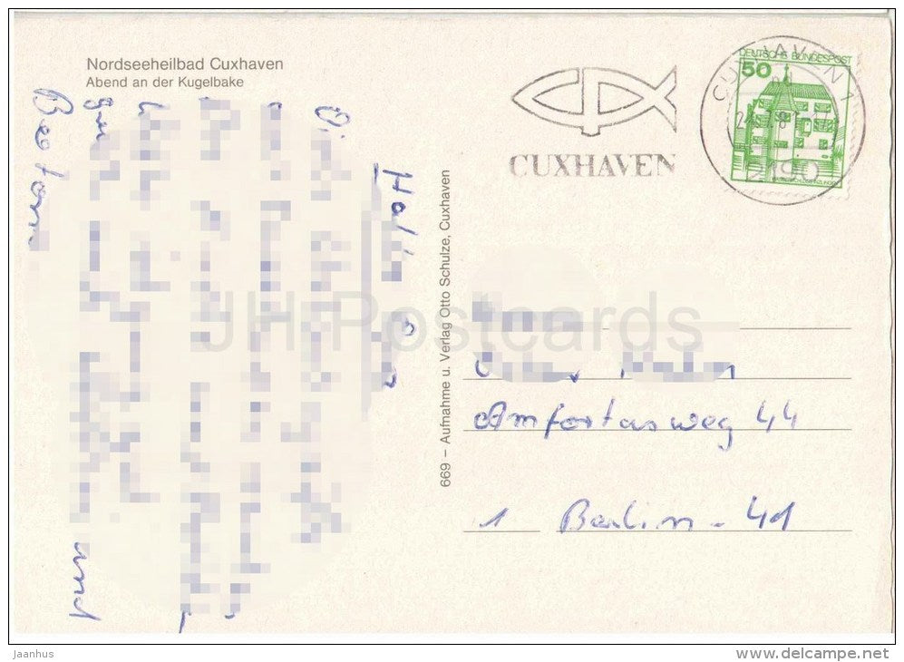 Cuxhaven - An der Kugelbake - 669 - Germany - 1981 gelaufen - JH Postcards