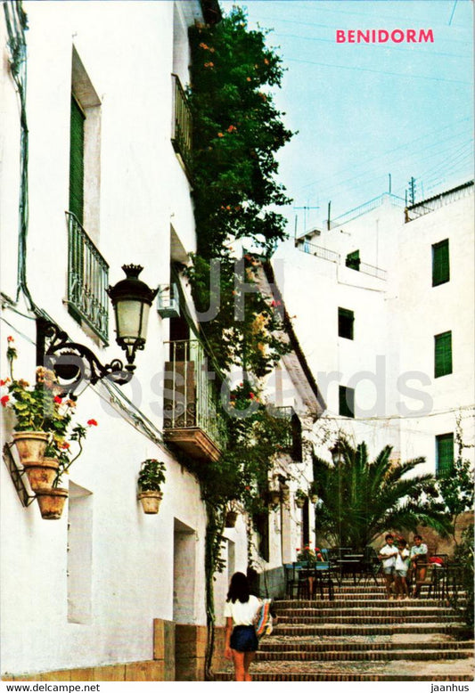 Benidorm - Alicante - Calle Tipica - Typical street - 71 - Spain - unused - JH Postcards