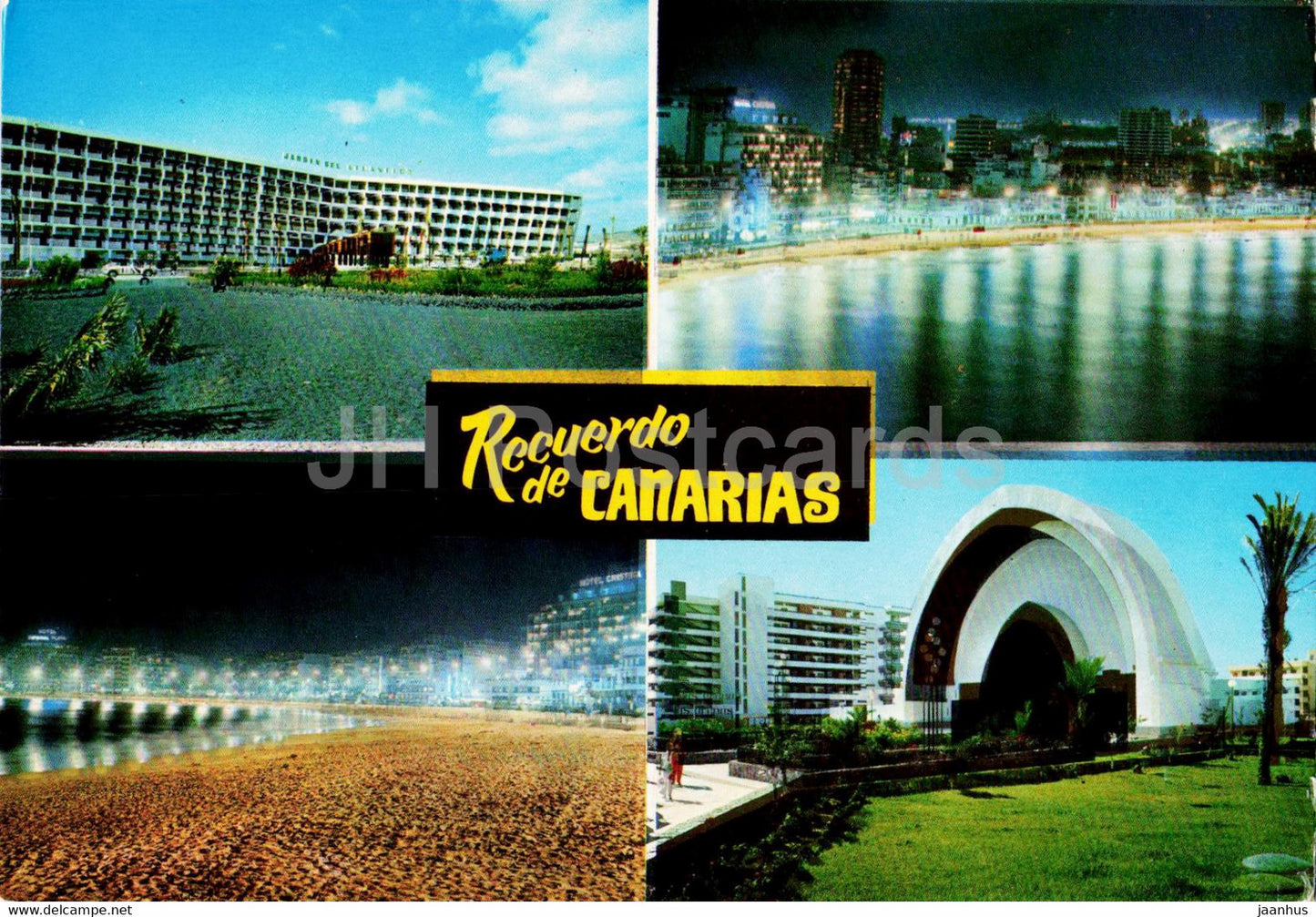 Recuerdo de Canarias - Las Palmas de Gran Canaria - multiview - beach - 5045 - Spain - unused - JH Postcards