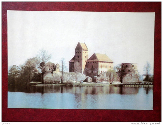 Trakai in early Spring - Trakai - large format postcard - 1968 - Lithuania USSR - unused - JH Postcards