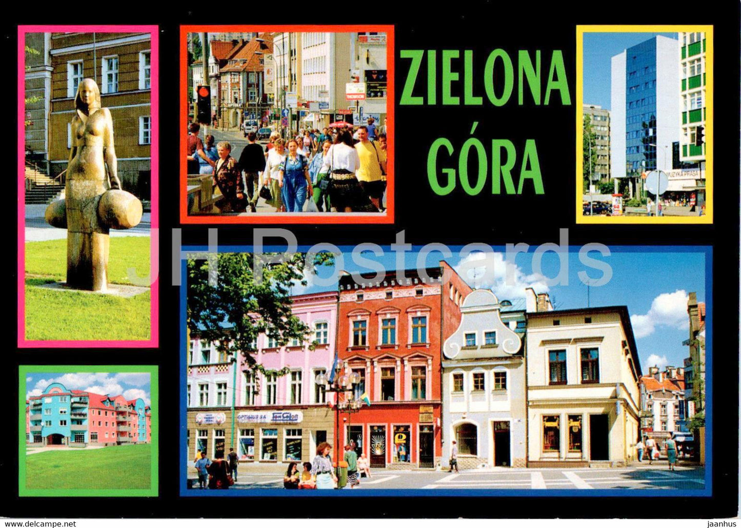 Zielona Gora - 175 - multiview - Poland - unused - JH Postcards