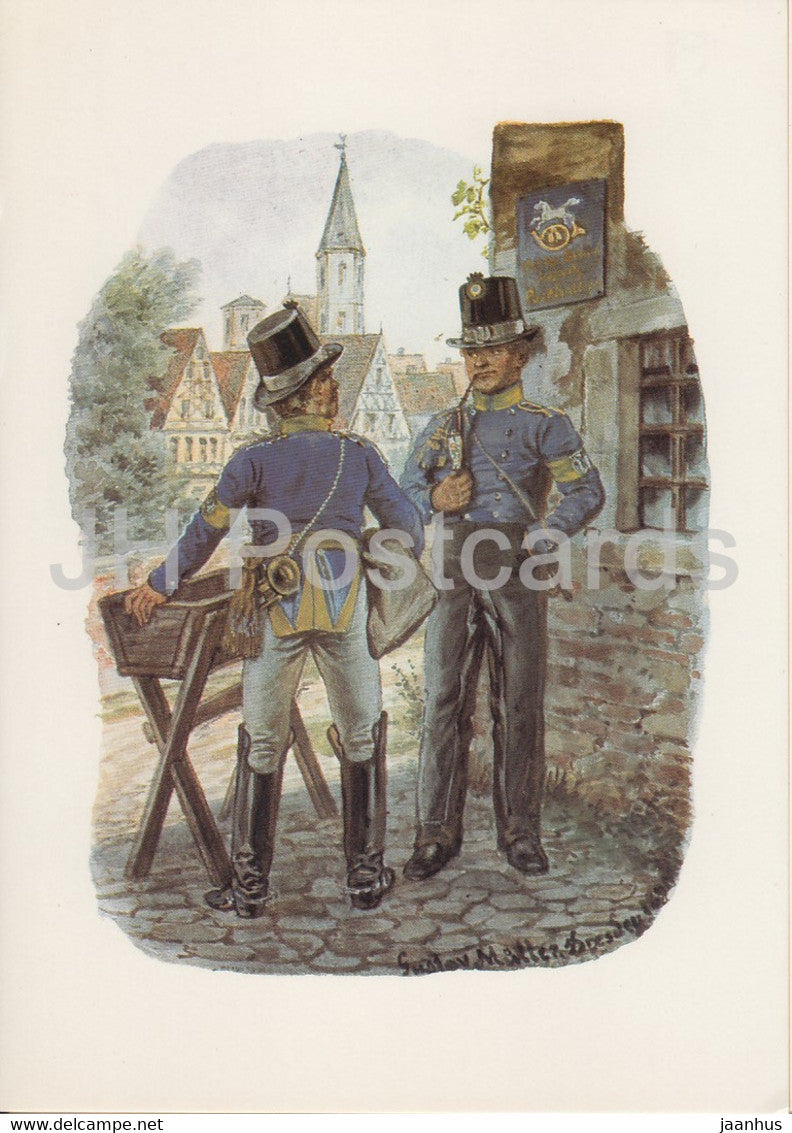 Braunschweig - Postillione - Postmen - Mail Service - 1983 - Germany - unused - JH Postcards