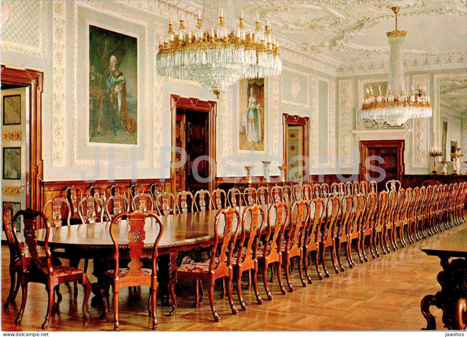 Copenhagen - Kobenhavn - Christiansborg slot - Taffelsalen - The Dining Hall - castle - 1105 - Denmark - unused - JH Postcards