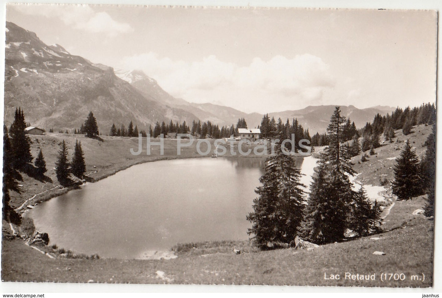 Lac Retaud 1700 m - 107 - Switzerland - 1958 - used - JH Postcards