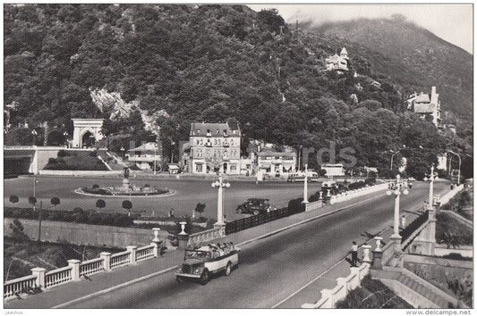 Entrance to the City - bus - Gagra - 1968 - Russia USSR - unused - JH Postcards