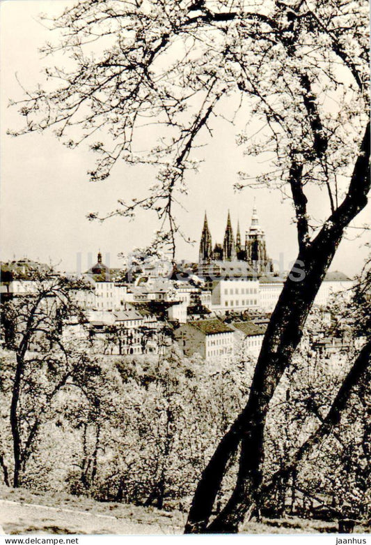 Praha - Prague - View of the Prague Castle from the Strahov Garden - 5111 - Czech Republic - Czechoslovakia - unused - JH Postcards