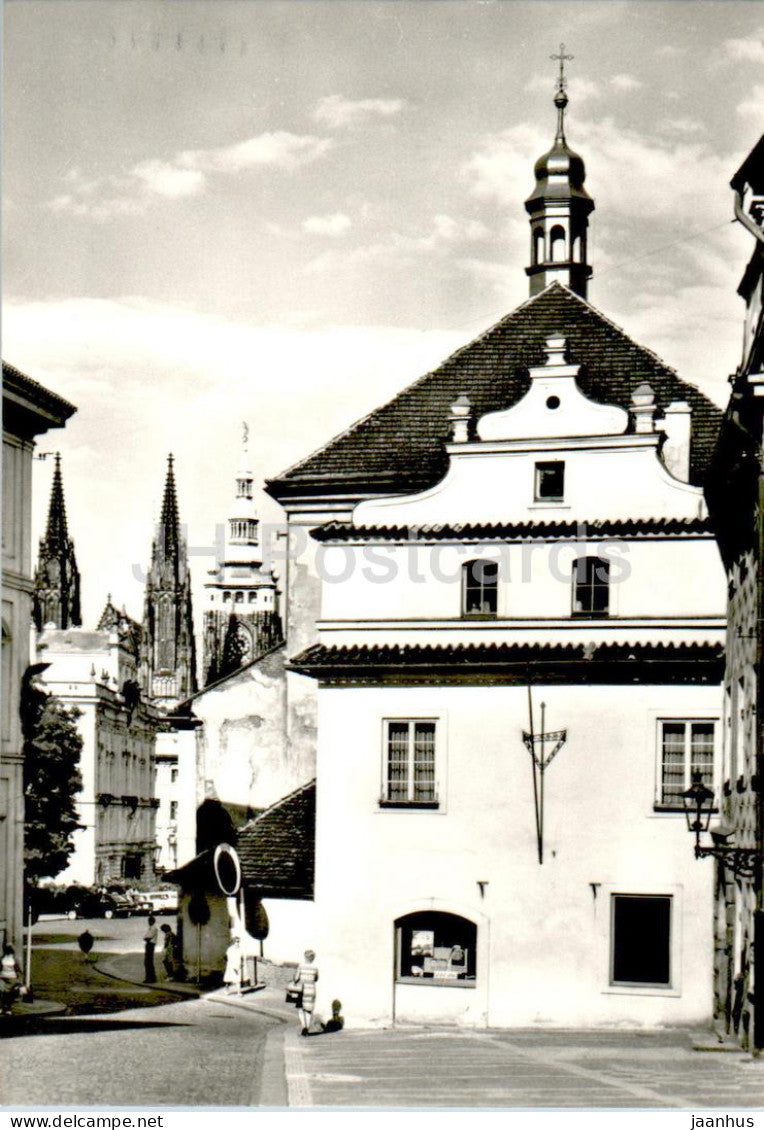 Praha - Prague - Hradcanske namesti Castle square and St Vitus Cathedral - 1974 - Czech Republic - Czechoslovakia - used - JH Postcards