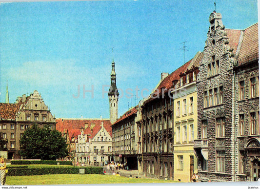 Tallinn - Harju street - Old Town - 2 - postal stationery - 1977 - Estonia USSR - unused - JH Postcards