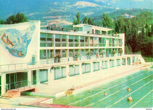 Yalta - swimming pool - Crimea - 1971 - Ukraine USSR - unused - JH Postcards