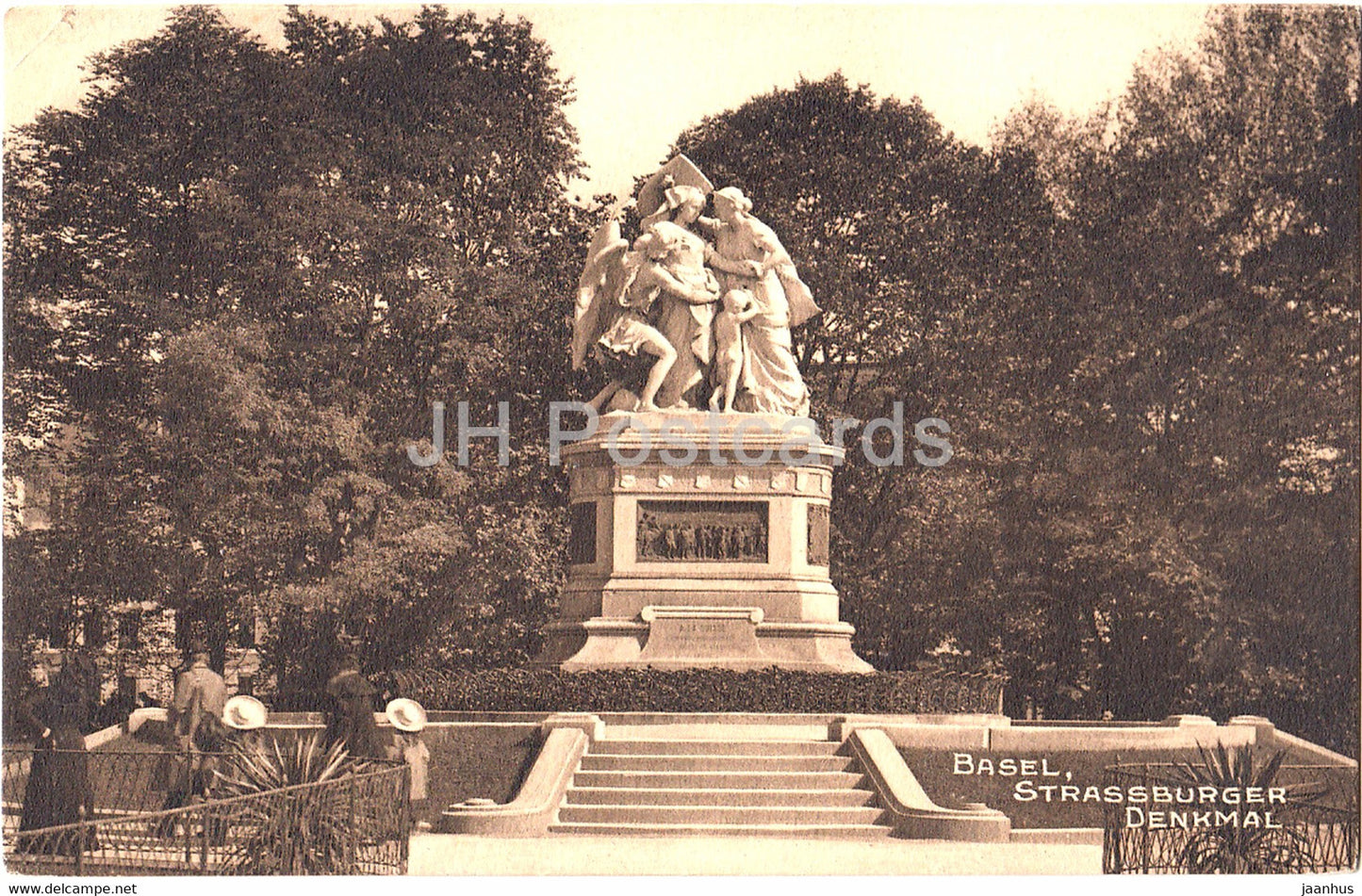 Basel - Basle - Strassburger Denkmal - monument - 6314 - old postcard - Switzerland - unused - JH Postcards