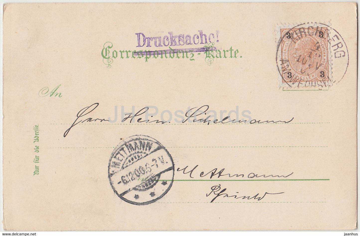 Gruss aus dem Semmering Gebiet - Im Adlitzgraben - Drucksache - alte Postkarte - 1900 - Österreich - gebraucht