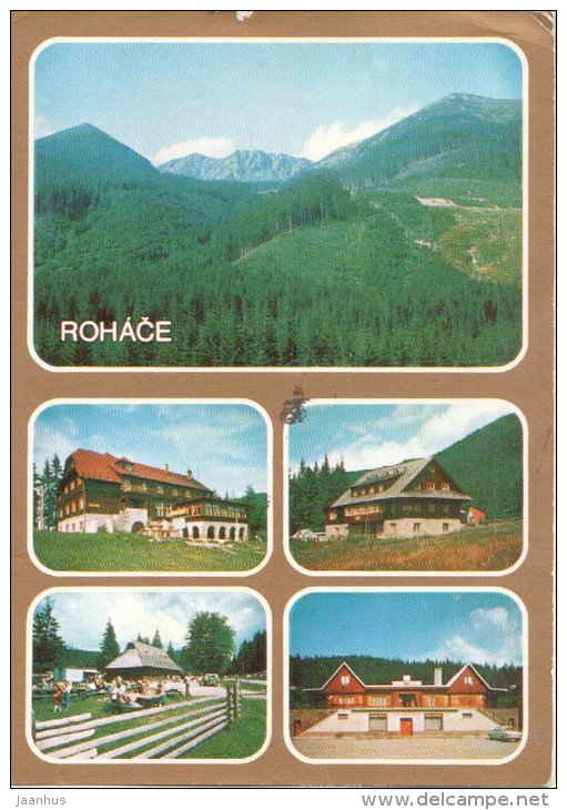 Salatinska valley - cottage - Orava open-air museum - restaurant - Rohace - Czechslovakia - Slovakia - used - JH Postcards