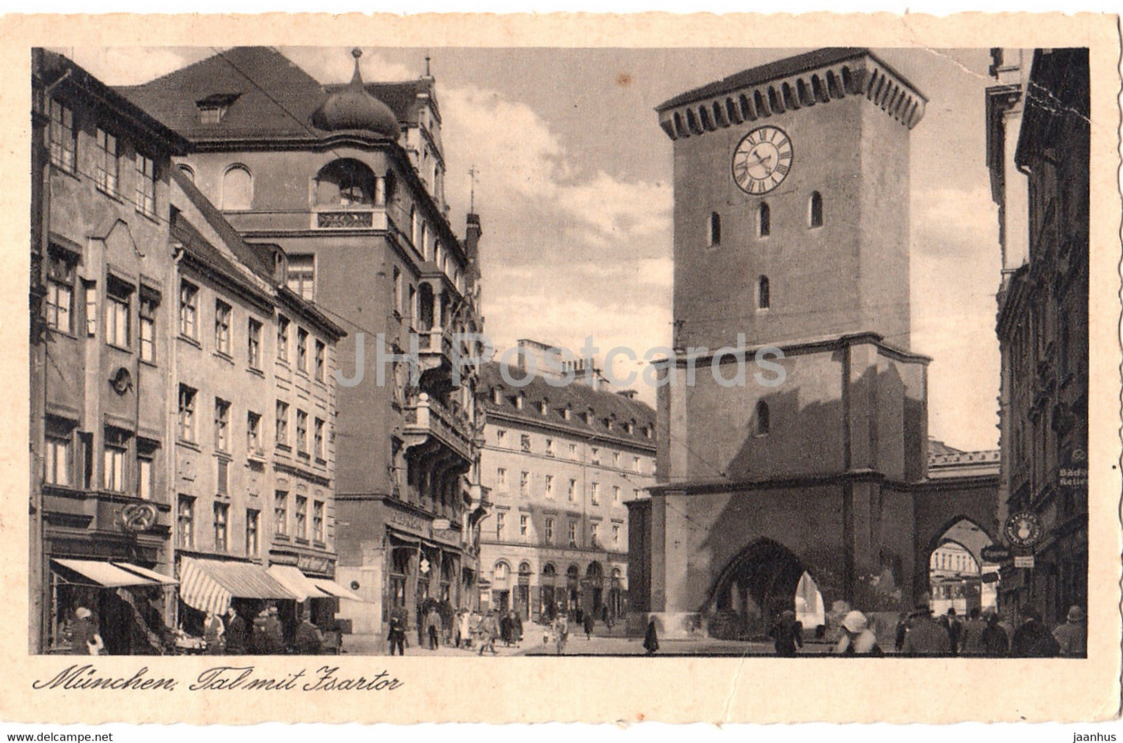 Munchen - Tal mit Isartor - Munich - 640 - old postcard - 1940 - Germany - used - JH Postcards