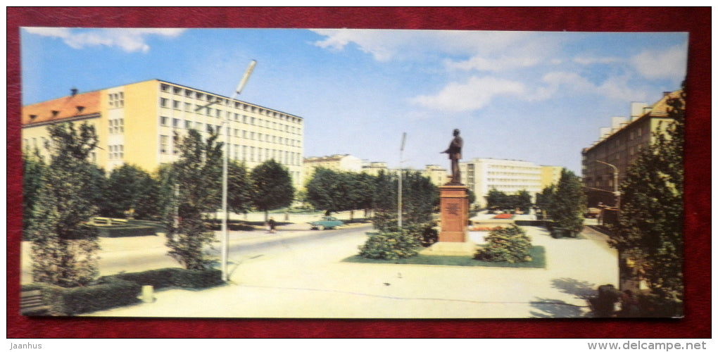 Lenin boulevard - monument to Lenin - Tallinn - 1967 - Estonia USSR - unused - JH Postcards