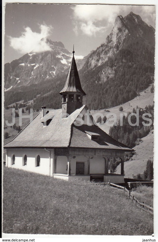 Kapelle Kiental - Aermighorn u. Bachfluh - chapel - 31037 - Switzerland - 1966 - used - JH Postcards