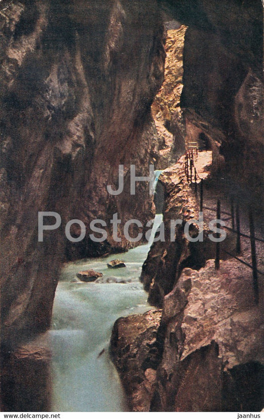 Hollentalklamm - 1164 - old postcard - Germany - unused - JH Postcards